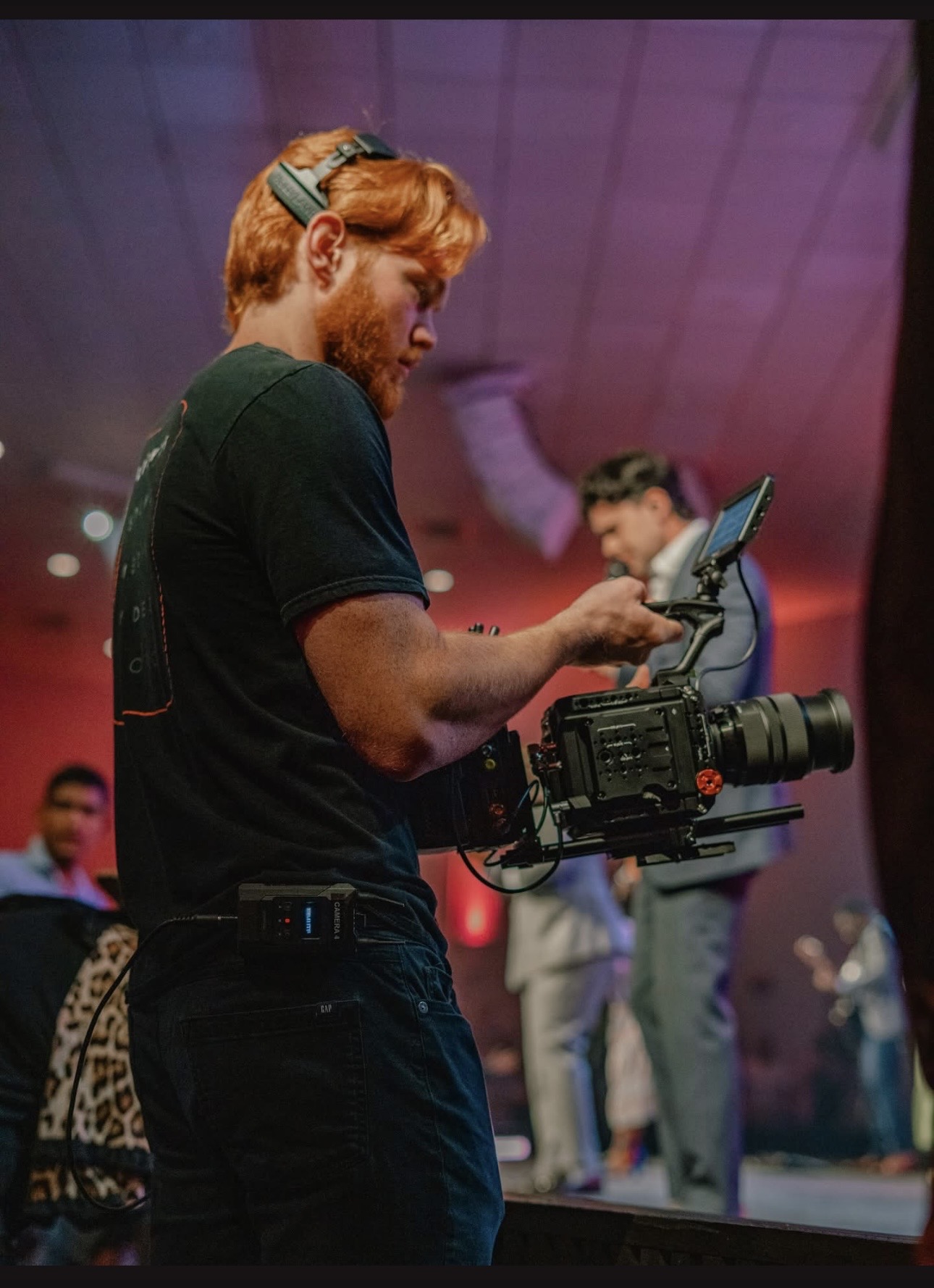 Hawkins AVL videographer at live event