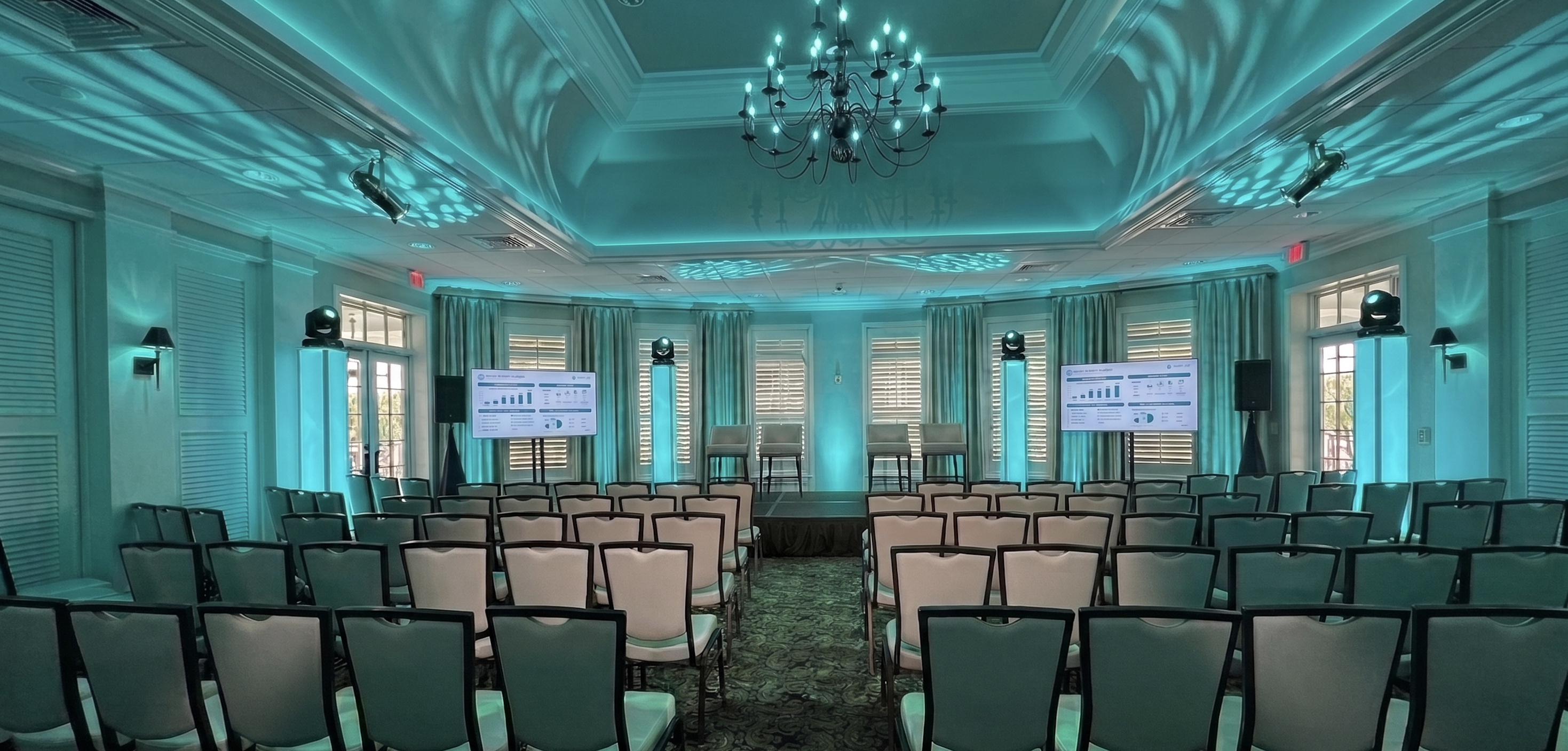 Ballroom event lighting design